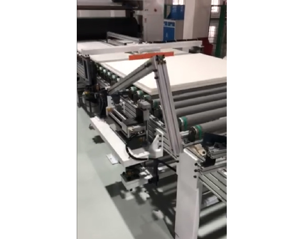 The foam is cut off automatically